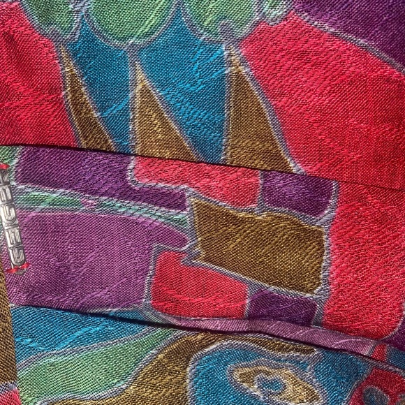 Women's vintage GEIGER 100% pure wool, pleated skirt  side zipper/pockets - Picture 8 of 10